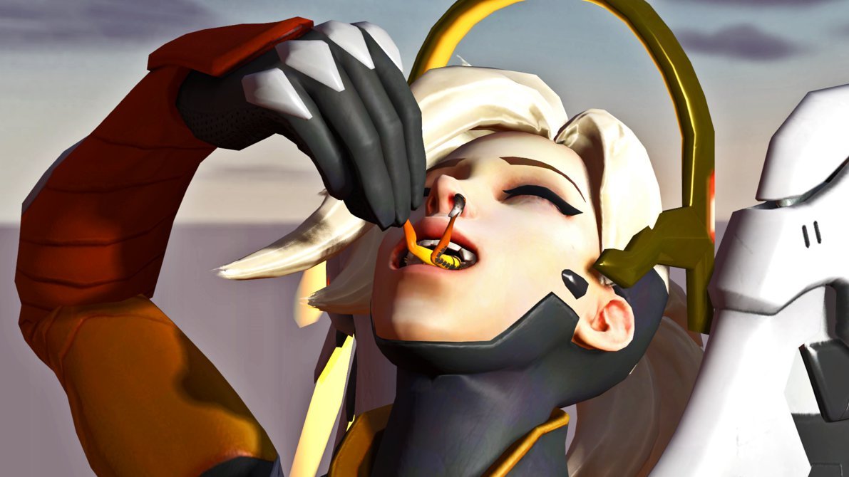 Giant guys fucking with mercy this whore
